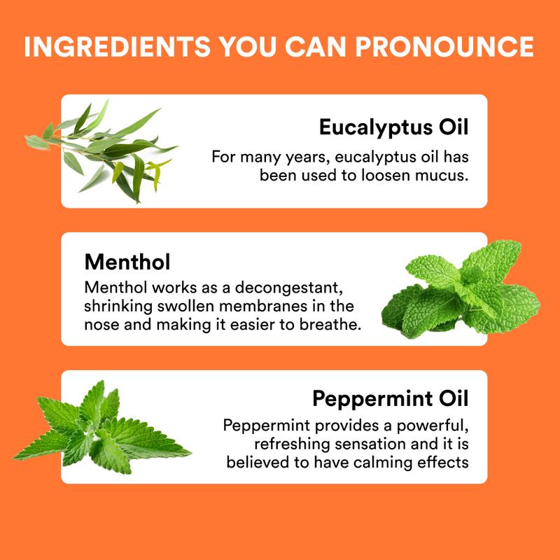 BoomBoom Nasal Stick (4 Pack) | Vapor Flow Technology | Better Breathing + Natural Focus | Cool Refreshing Sensation | Premium Essential Oils + Menthol Inhaler (Mint, Wintermint, Tropical, Spearmint)