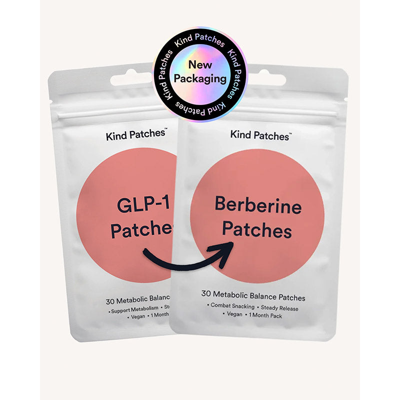 Berberine Patches | Patches with L Glutamine, Berberine, Chromium, Pomegranate and Cinnamon | 1 Month Pack