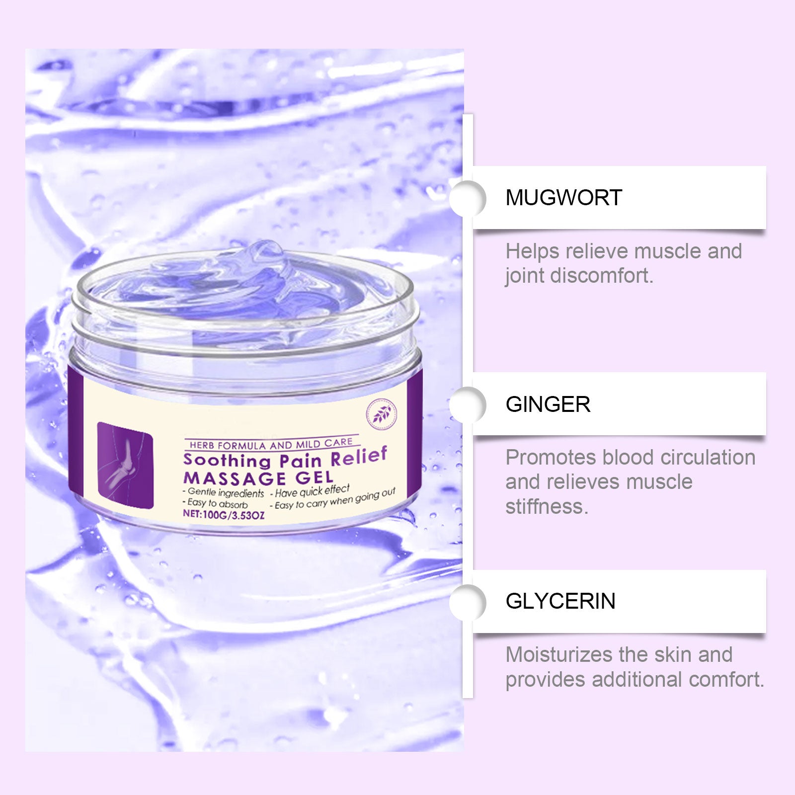 Soothing Pain Relief Massage Gel